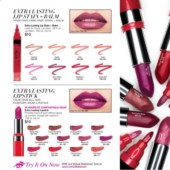 💄💋Avon Extra Lasting Lip Stain & Lipsticks Bundle (3 items) NIB/NIP - Picture 3 of 13